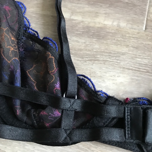 NEW Free People Black Embroidered Floral Bra - Picture 7 of 7